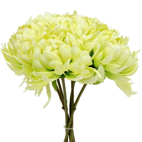 Artikel Strauß aus Chrysanthemen künstlich Creme, Gelb 28cm 6St