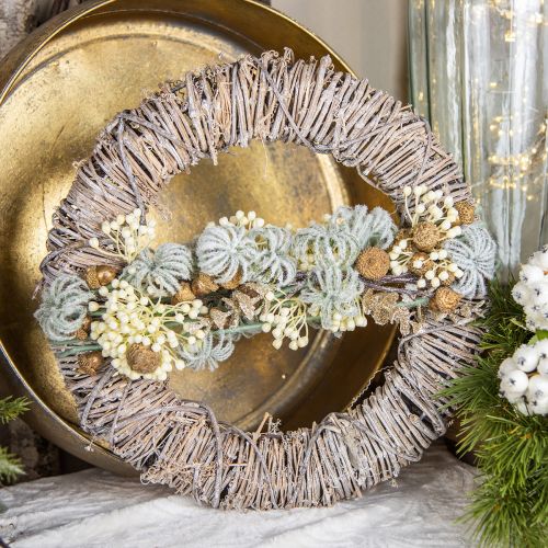 Floristik21 DIY Box Türkranz Advent Deko Kranz Weihnachtskranz Ø38cm