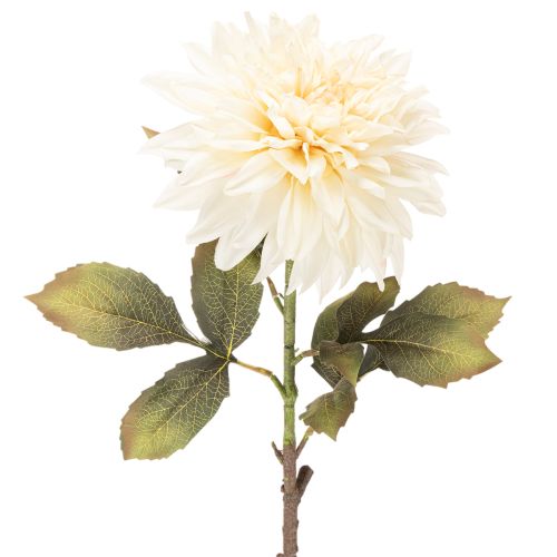Künstliche Dahlienblume 68cm Cremeweiß für Innenraumdekoration
