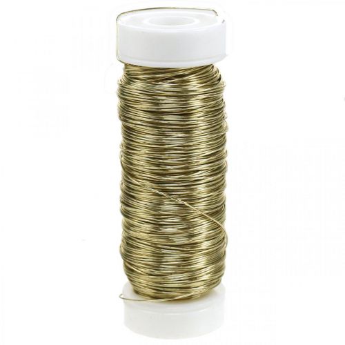 Floristik21 Deko Lackdraht Ø0,30mm 30g/50m Gold