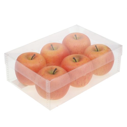 Floristik21 Deko-Äpfel Cox Orange 7cm 6 St