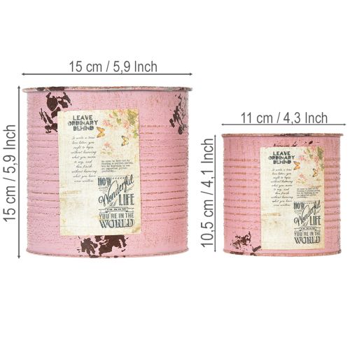 Artikel Aluminium Blumentopf Set 15cm 3 Stück für Balkon und Garten