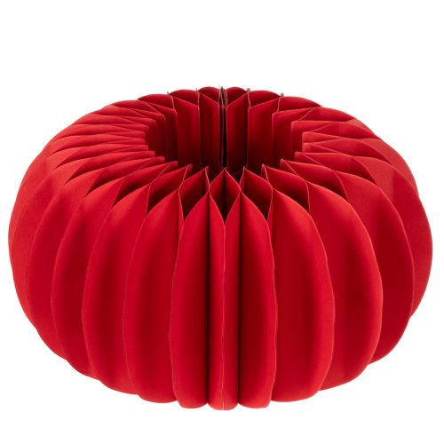 Wabenpapier Kürbis-Deko 34 cm Rot, Set 2 Stück
