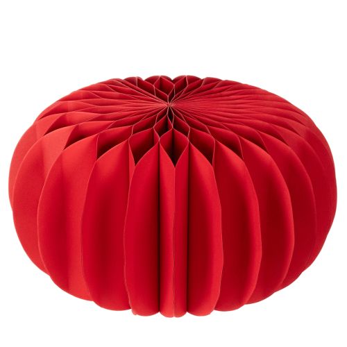 Wabenpapier Kürbis-Deko 34 cm Rot, Set 2 Stück | Floristik21.de