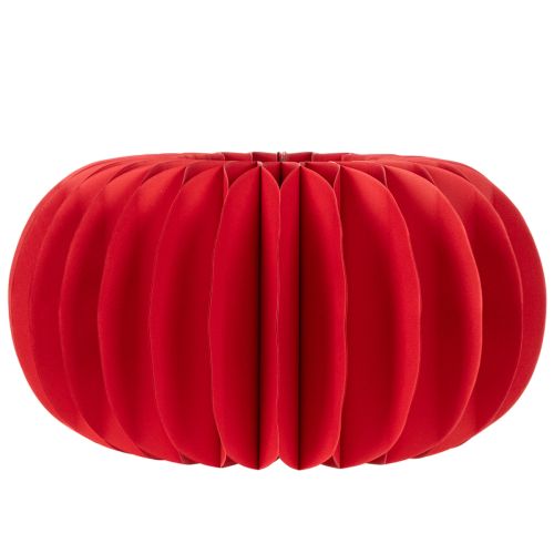 Wabenpapier Kürbis-Deko 34 cm Rot, Set 2 Stück | Floristik21.de