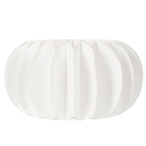 Papier-Dekokugel Kürbisform Weiß 34cm 2er-Set | Floristik21.de