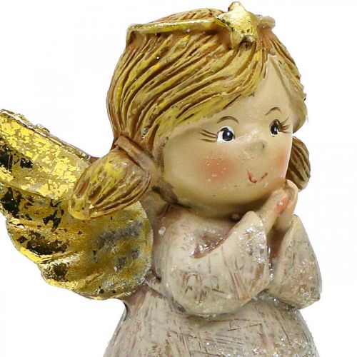 Floristik21 Deko Engel Weihnachtsengel Engelsfigur Engelpaar H10cm 2St