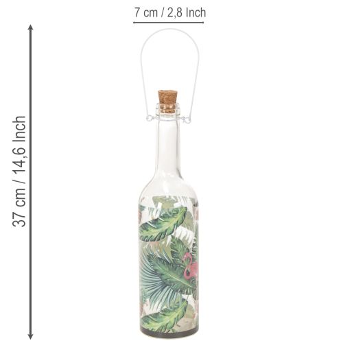 Deko-Flasche LED Flamingo 37,5cm Warmweiß 2St | Floristik21.de