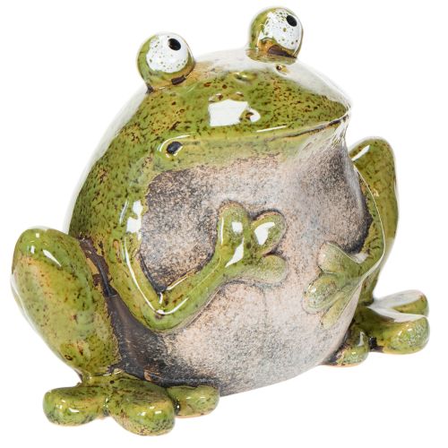 Dekorationsfigur Keramik Frosch 15,5cm Innen- und Außenbereich einkaufen | Floristik21.de