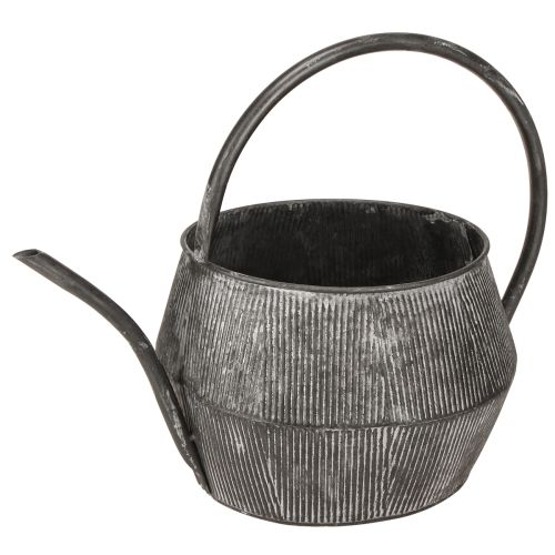 Artikel Deko Gießkanne Teekanne Metall Schwarz - Retro-Deko Blumentopf 39x25x30,5cm