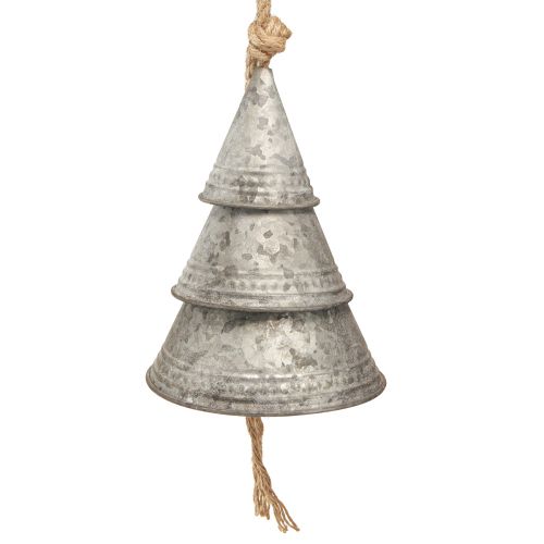 Artikel Nostalgische Zink-Weihnachtsglocken mit Juteschnur H19cm Deko Vintage-Look