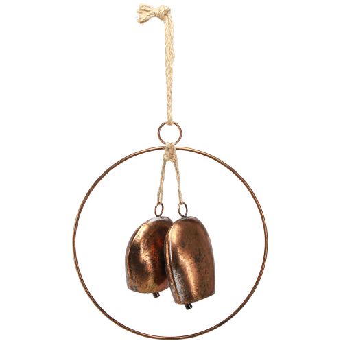 Artikel Bronze-farbene Weihnachtsglocken im Ring, festliche Hängedeko Ø29cm