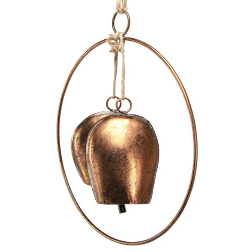 Artikel Bronze-farbene Weihnachtsglocken im Ring, festliche Hängedeko Ø29cm