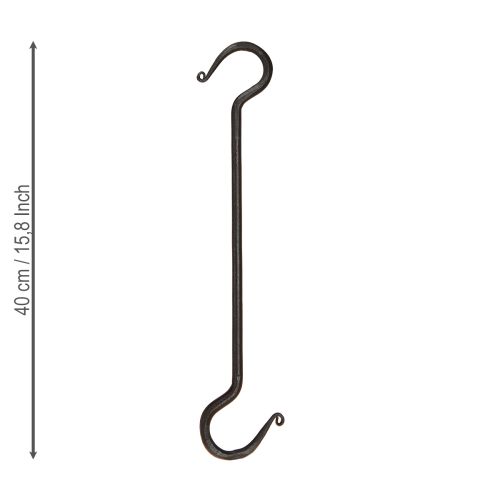 Artikel Deko Haken aus Metall in Schwarz: Funktionale Eleganz in 40cm, 2Stück