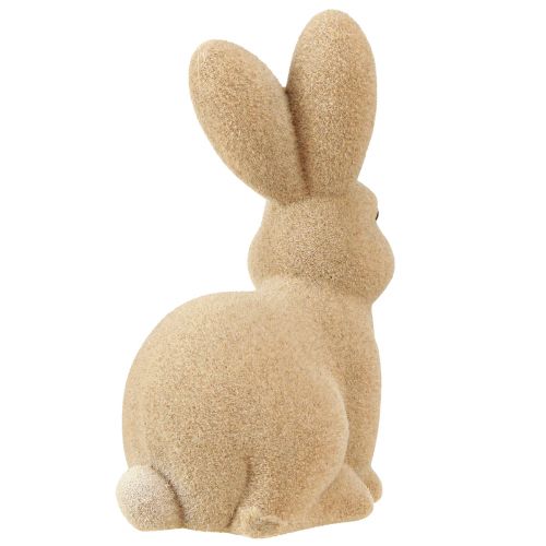 Artikel Deko Hase Sitzend Osterhase Braun Beflockt 22cm – 2. Wahl – Natürliche Frühlingsdeko