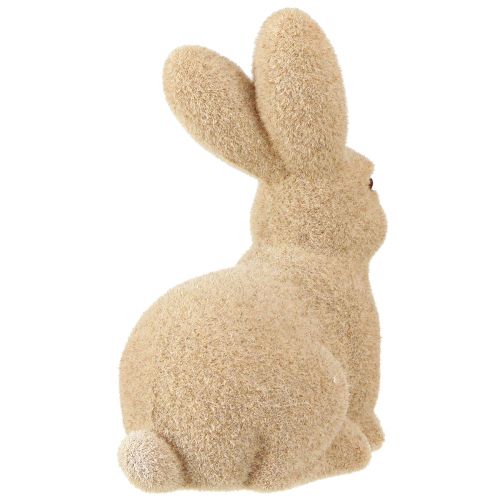Artikel Deko Hasen Sitzend Ostern Braun Beflockt – 2. Wahl – H15cm 4 St als Osterdeko Highlight