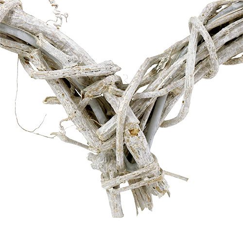 Deko Herz Aus Weinrebe Weiss 40cm X 30cm Grosshandel Und Lagerverkauf