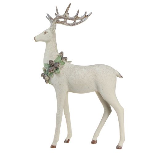 Artikel Weihnachtlicher Deko Hirsch stehend, Polyresin, 30x15,5x48,5cm