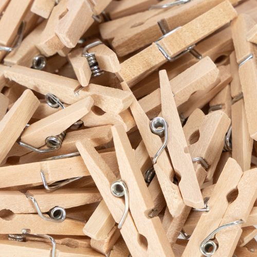 Deko-Holzklammern 3cm Natur 72 St | Floristik21.de