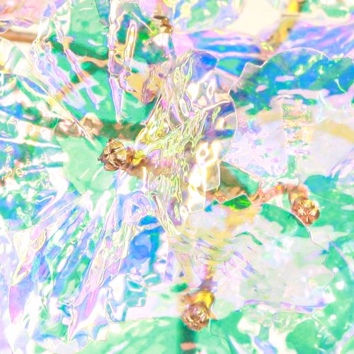 Floristik21 Deko Hortensie irisierend Kunstblume 27cm Weihnachten 4er Set