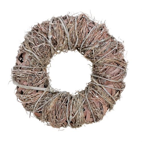 Deko Kranz Natur Ø33cm weißgewaschen