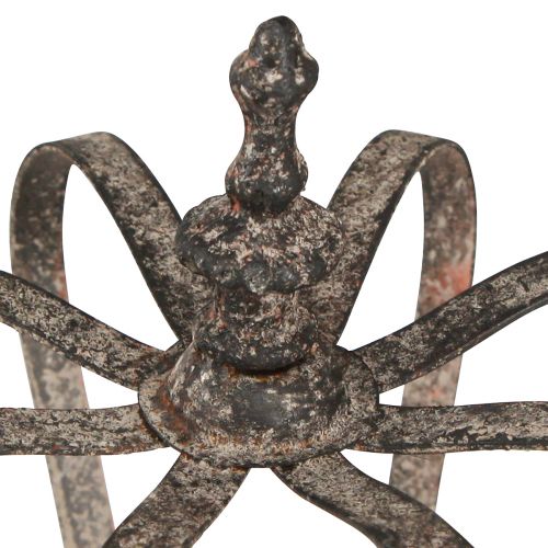 Floristik21 Deko Krone Antik Optik Metalldeko Rost Ø19,5cm H22cm