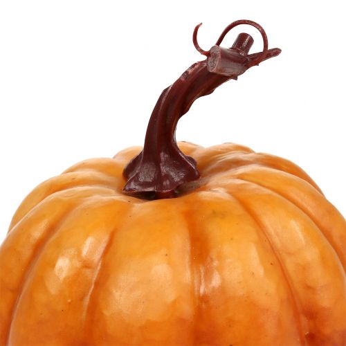 Floristik21 Deko Kürbis Orange 14cm