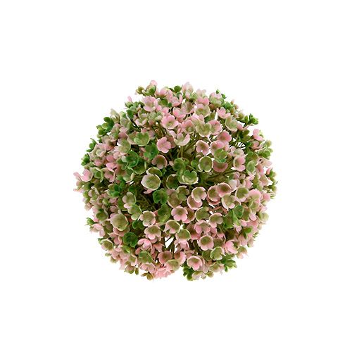 Floristik21 Mini Deko Kugel Rosa-Grün künstlich Ø10cm 1St