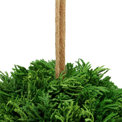 Künstliche Pflanzenkugel zum Hängen Grün Ø20cm