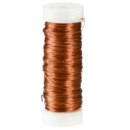 Floristik21 Deko Lackdraht Orange Ø0,30mm 30g/50m