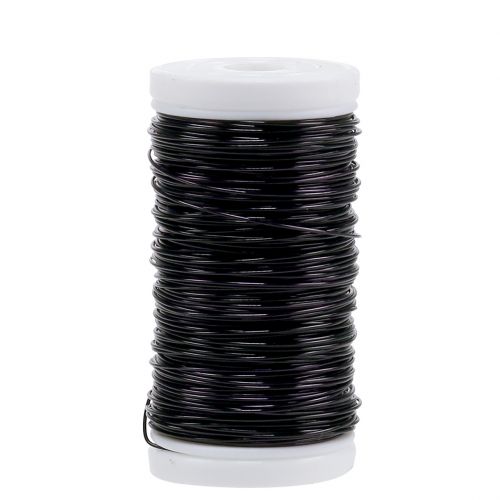 Floristik21 Deko Lackdraht Schwarz Ø0,50mm 50m 100g