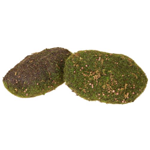 Artikel Deko Moos künstlich Moosschwamm Moosballen 14cm 2St - Perfekte Tischdeko & Gestecke