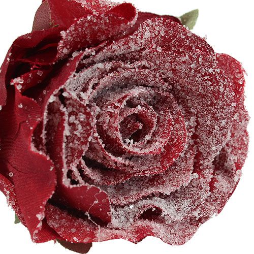 Rote Deko Rosengirlande 265cm Künstliche Kunst Seiden Blumen Pflanzen Floristik 