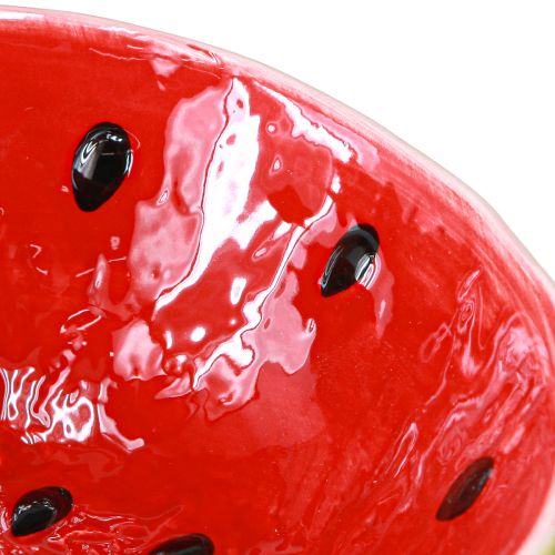 Artikel Deko Schale Keramik Wassermelonen-Optik 15cm Sommerdeko Highlight