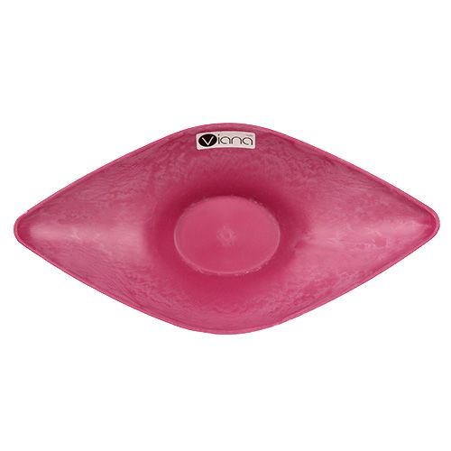 Floristik21 Deko-Schale Pink 34cm x 17,5cm H10cm, 1St