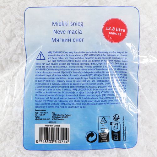 Artikel Deko Schnee Schneeflocken Weiß Winterdeko 2,8l – Zauberhaftes Ambiente für Events & Zuhause