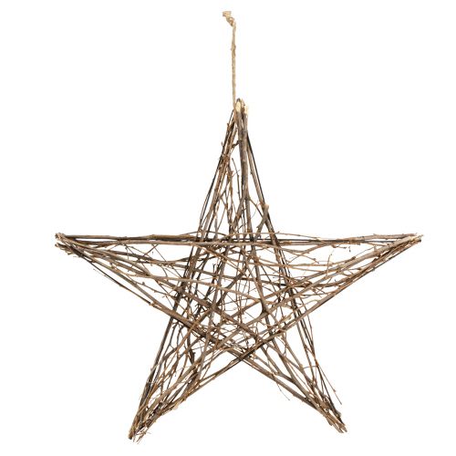 Artikel Weihnachtsstern zum Hängen aus Zweigen, Natürliche Dekoration, 60cm