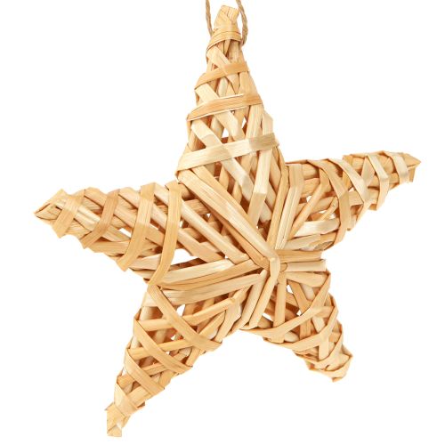 Deko Sterne Christbaumschmuck Rattan 14,5cm 3er Set - Weihnachtsschmuck für Gastro-Dekoration