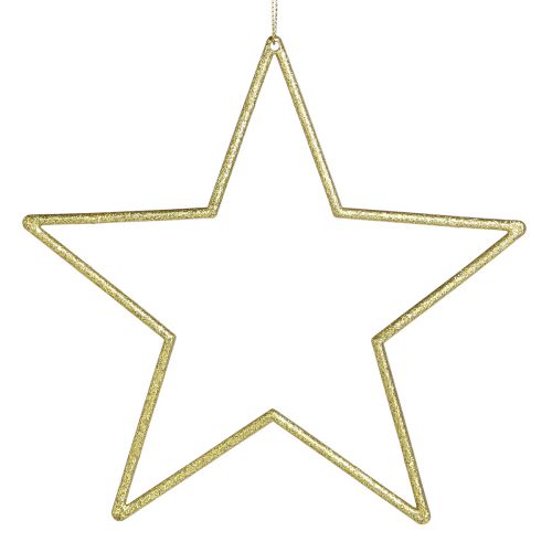 Artikel Glanzeffekt Goldsterne mit Glitter 18cm - Vielseitiger Baumschmuck und Tischdeko 8 Stück