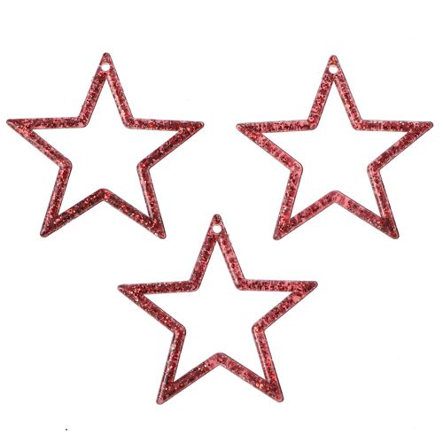 Glitzernde Weihnachtssterne Rot 4,5cm – Festliche Deko-Sterne Set 120 Stück