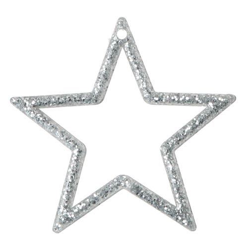 Artikel Glitzernde Silbersterne Weihnachtsdeko 120er Set 4,5cm - Festliche Tischdeko & Geschenkakzente