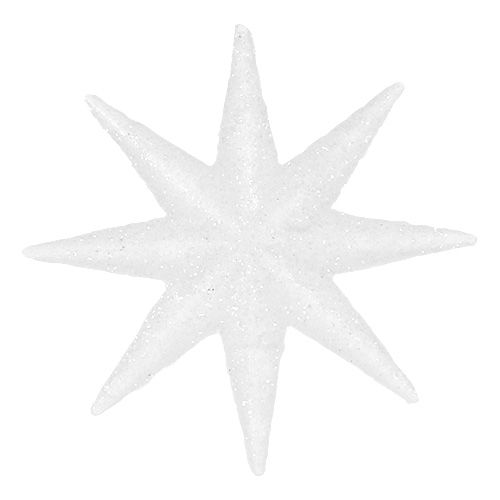 Floristik21 Deko-Sterne Weiß Ø5cm 20St