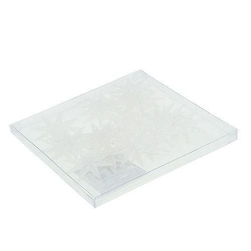 Deko-Sterne Weiß Ø5cm 20St