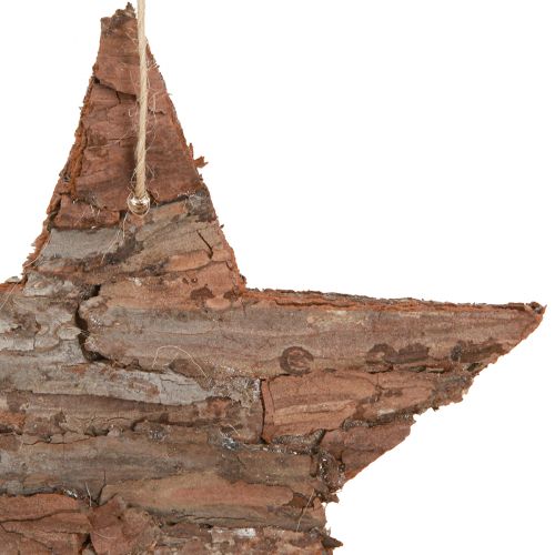 Artikel Piniensterne Natur-Deko 15cm – Hängende Holzsterne für Weihnachten, 4er-Set