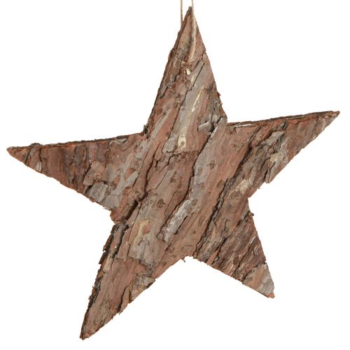 Artikel Natürliche Piniensterne zum Hängen, 3er-Set, Ø 20cm - Nachhaltige Weihnachtsdeko aus Holz