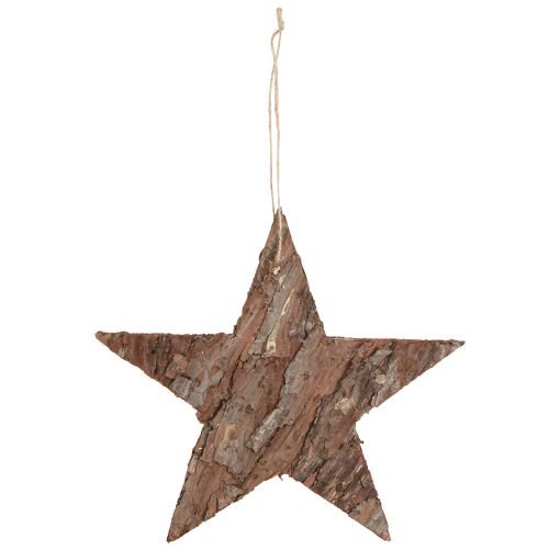 Artikel Natürliche Piniensterne zum Hängen, 3er-Set, Ø 20cm - Nachhaltige Weihnachtsdeko aus Holz
