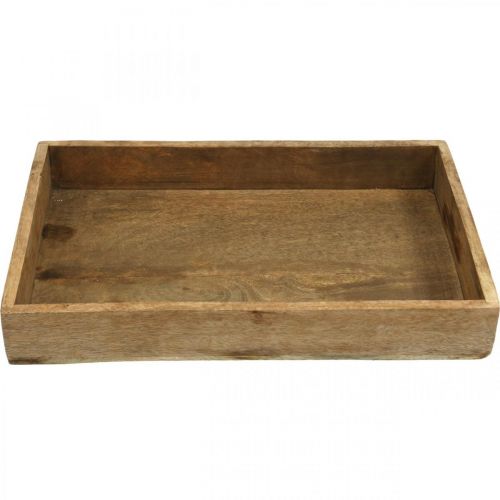 Floristik21 Deko Tablett Holztablett rechteckig Gesteckunterlage 37×25cm