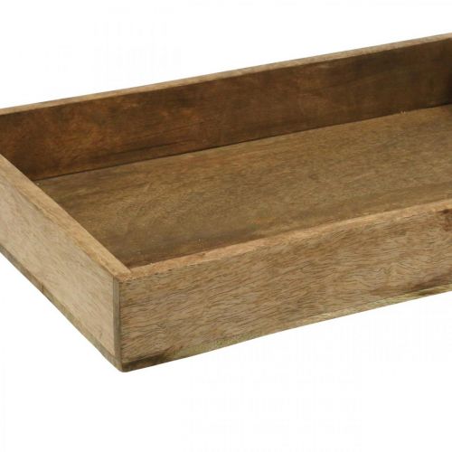 Floristik21 Deko Tablett Holztablett rechteckig Gesteckunterlage 37×25cm