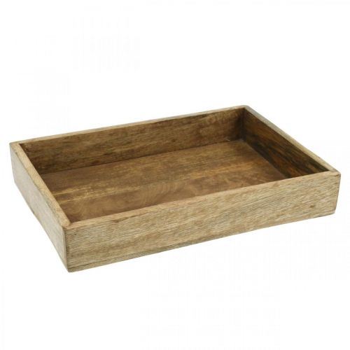 Deko Tablett Holztablett rechteckig Gesteckunterlage 32×22cm