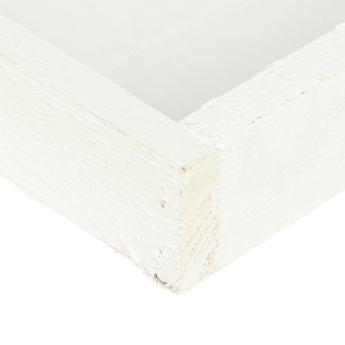Artikel Deko Tablett Holz Weiß 42×14×3cm 3er Set Dekotablett Shabby Dekoration